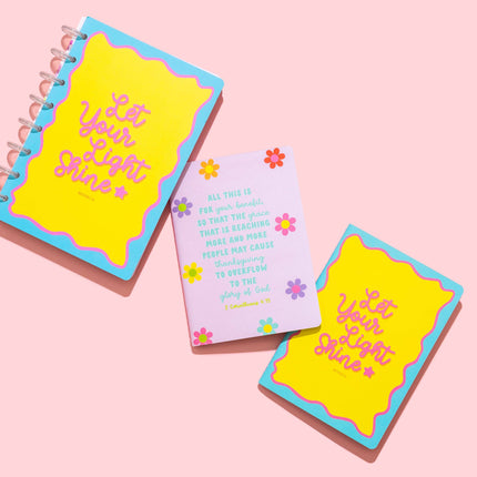 Spiral Disc Notebook - "Let Your Light Shine"