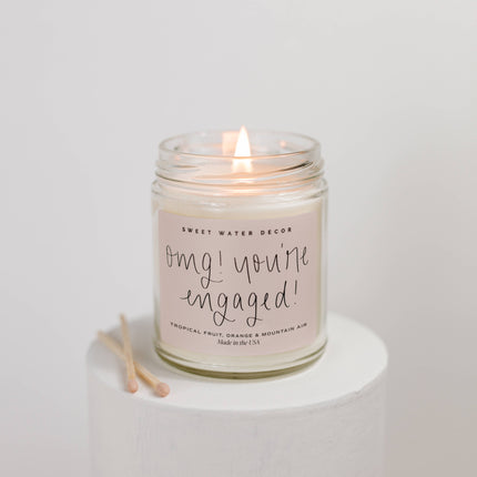 OMG! You're Engaged! Soy Candle