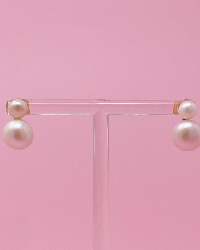 Classic Double Pearl Earrings