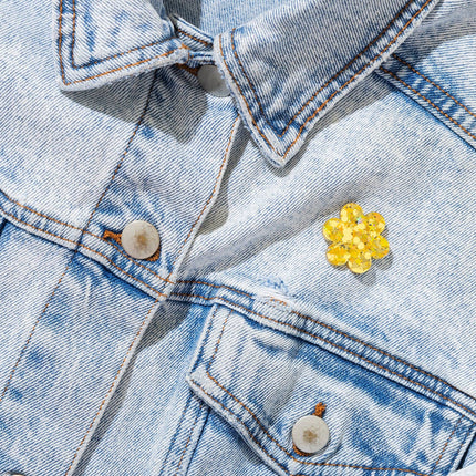 Pin w/ Gift Card - Friendship Flower - Gold Confetti