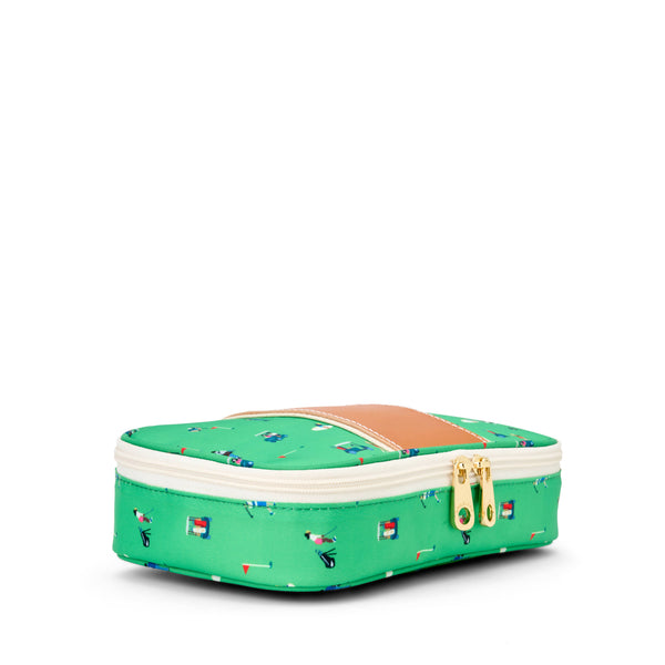 "Megan" Nylon and Leather Makeup Case (Personalizable)