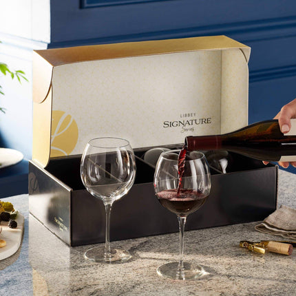 Signature Balloon Red Wine Glass Gift Set - Set of 12