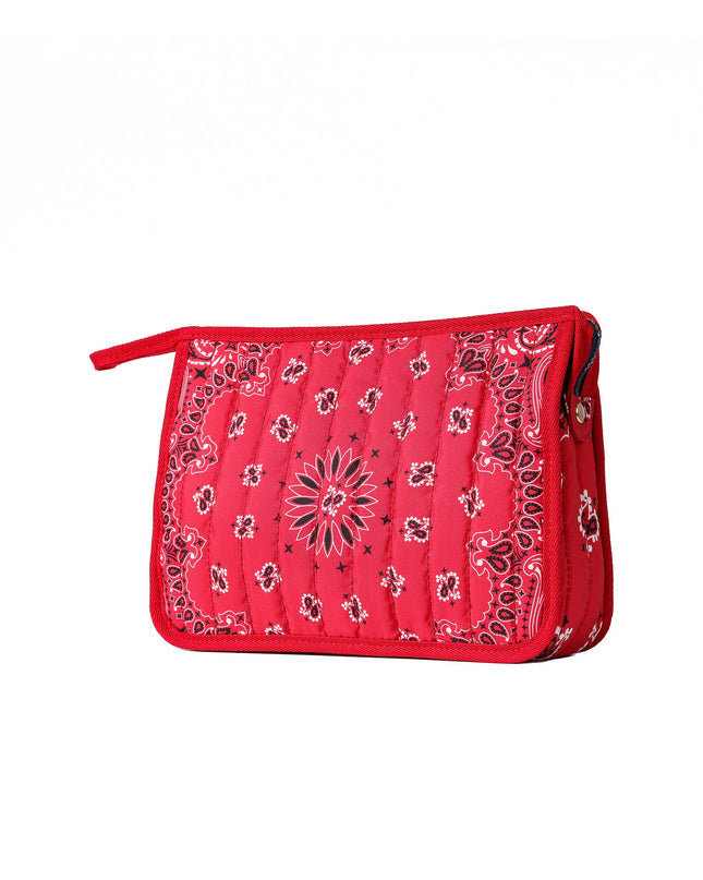 Bandana Print Pouch -Beau Red