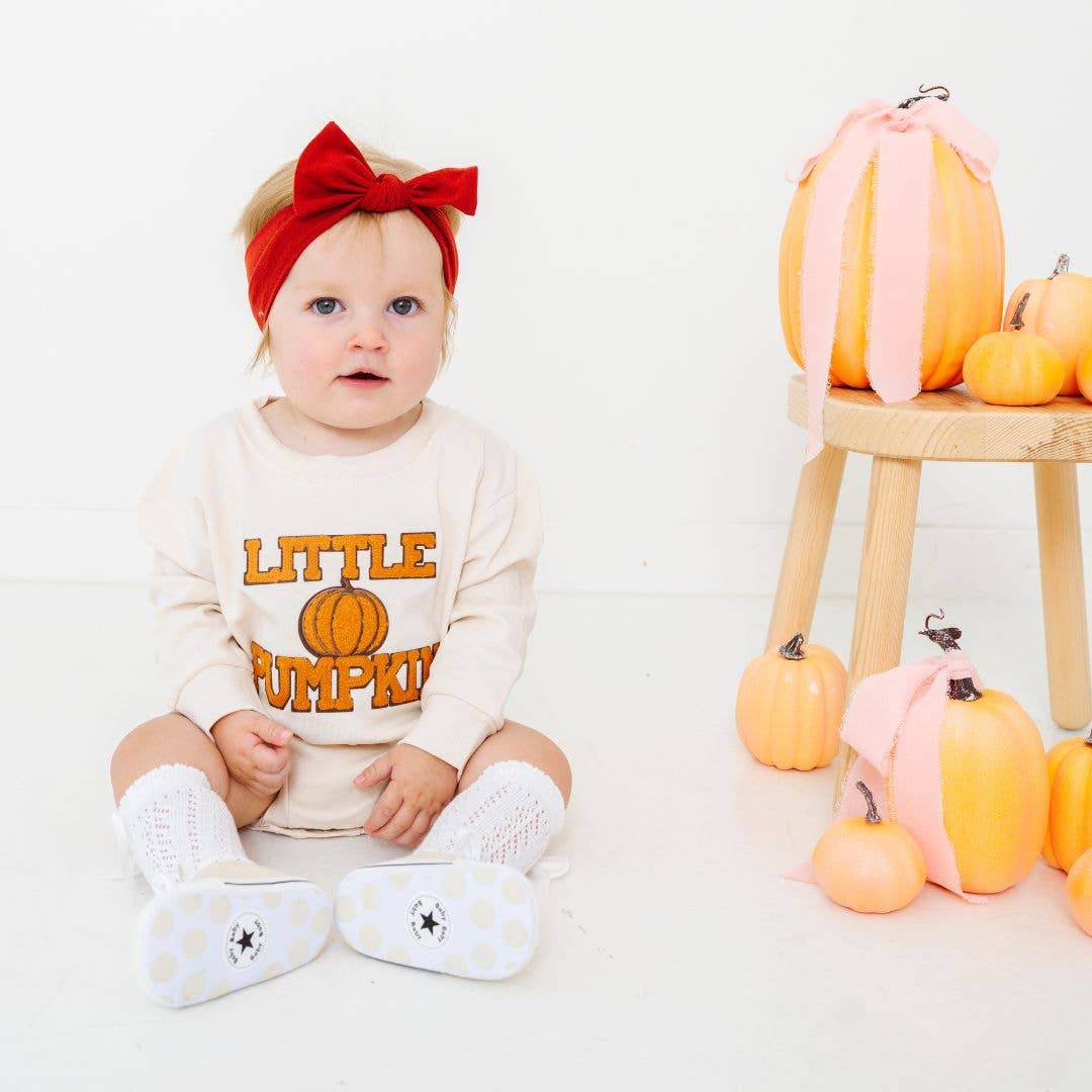 Little Pumpkin Patch Long Sleeve Romper