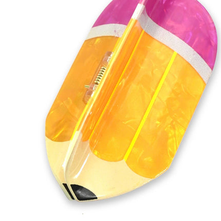 Jumbo School Pencil Hair Claw Clip