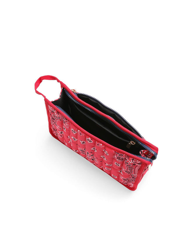 Bandana Print Pouch -Beau Red