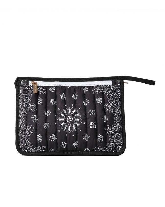 Bandana Print Pouch -Beau Black