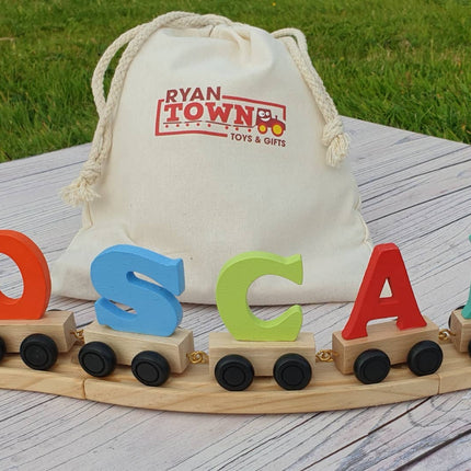 Wooden Name Train Piece – Choose Your Style