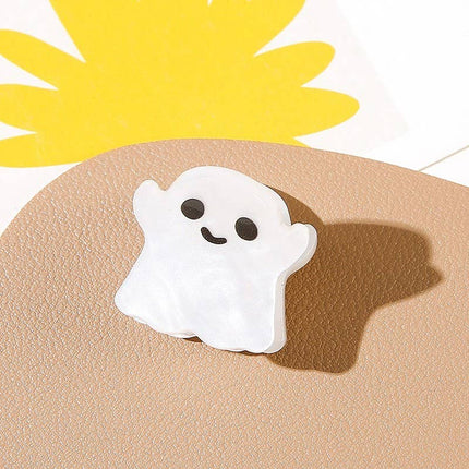 HALLOWEEN PUMPKIN GHOST SET OF 4 HAIR CLAW CLIPS | 40H973