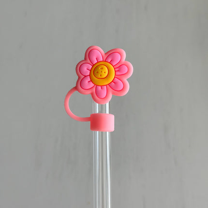 Straw Cover 10MM "Happy Flower"
