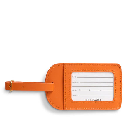 "Amelia" Leather Luggage Tag (Personalizable)