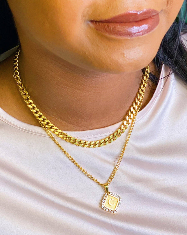 Aztec Delight Initial Necklace