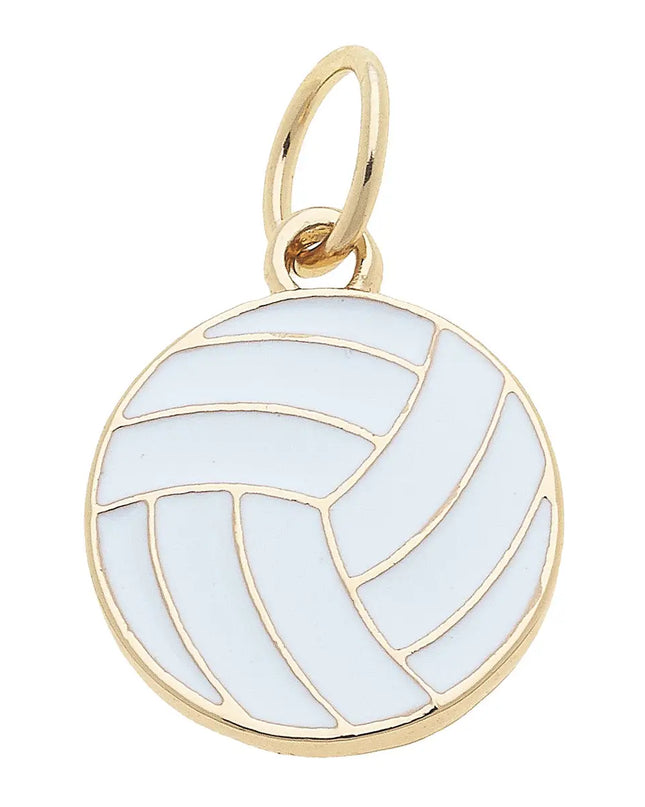 Volleyball Enamel Charm