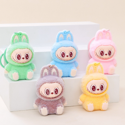 Labubu Flocking Keychain