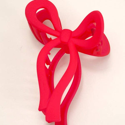 Matte Bow Hair Claw Clips