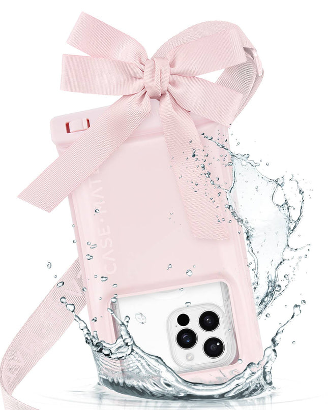 Ballet Pink Bow Waterproof Floating Pouch