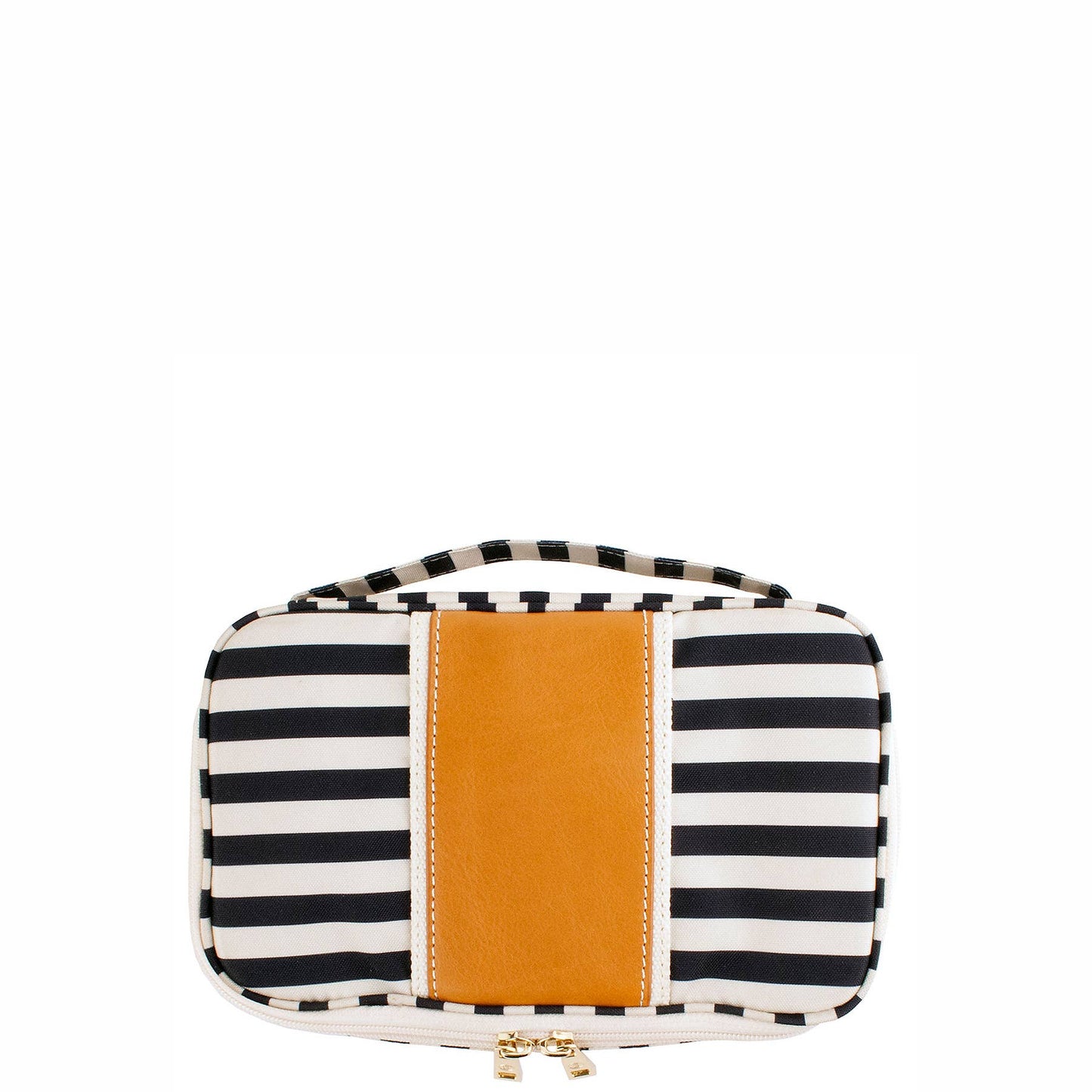 "Megan" Nylon and Leather Makeup Case (Personalizable)