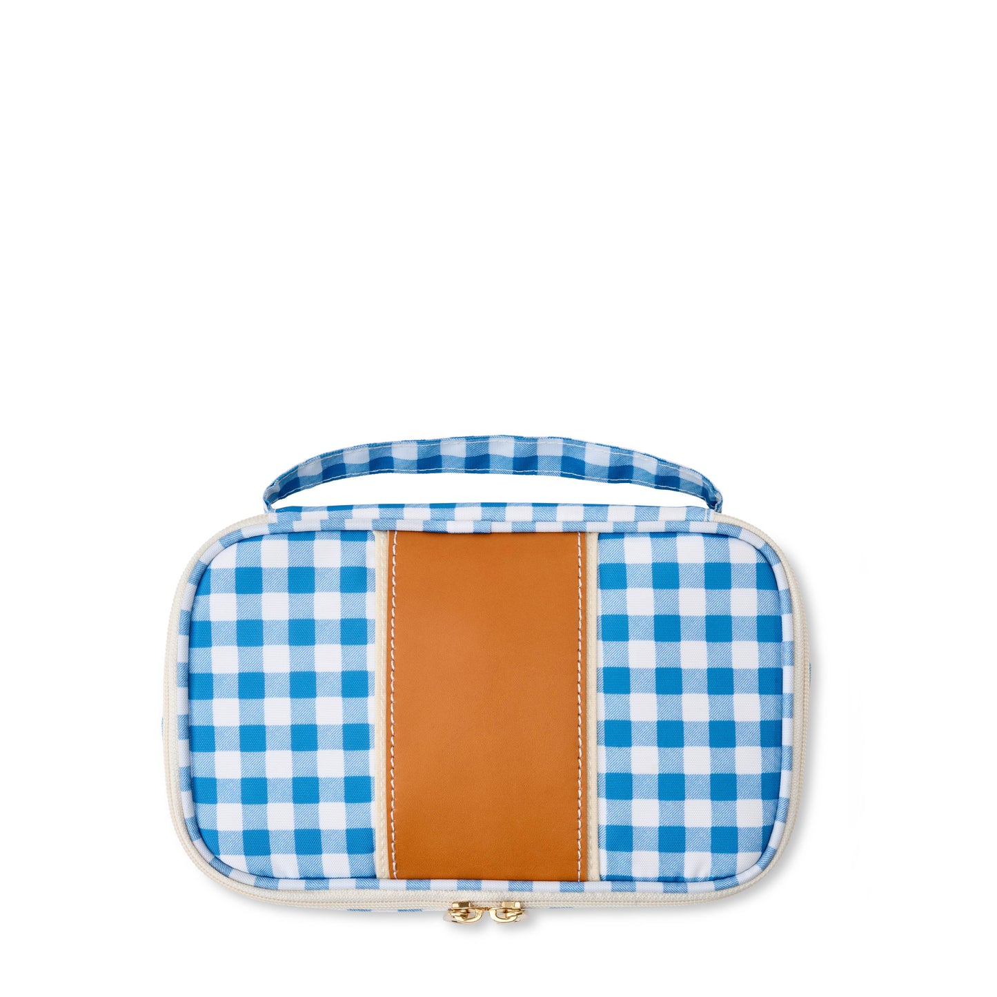 "Megan" Nylon and Leather Makeup Case (Personalizable)