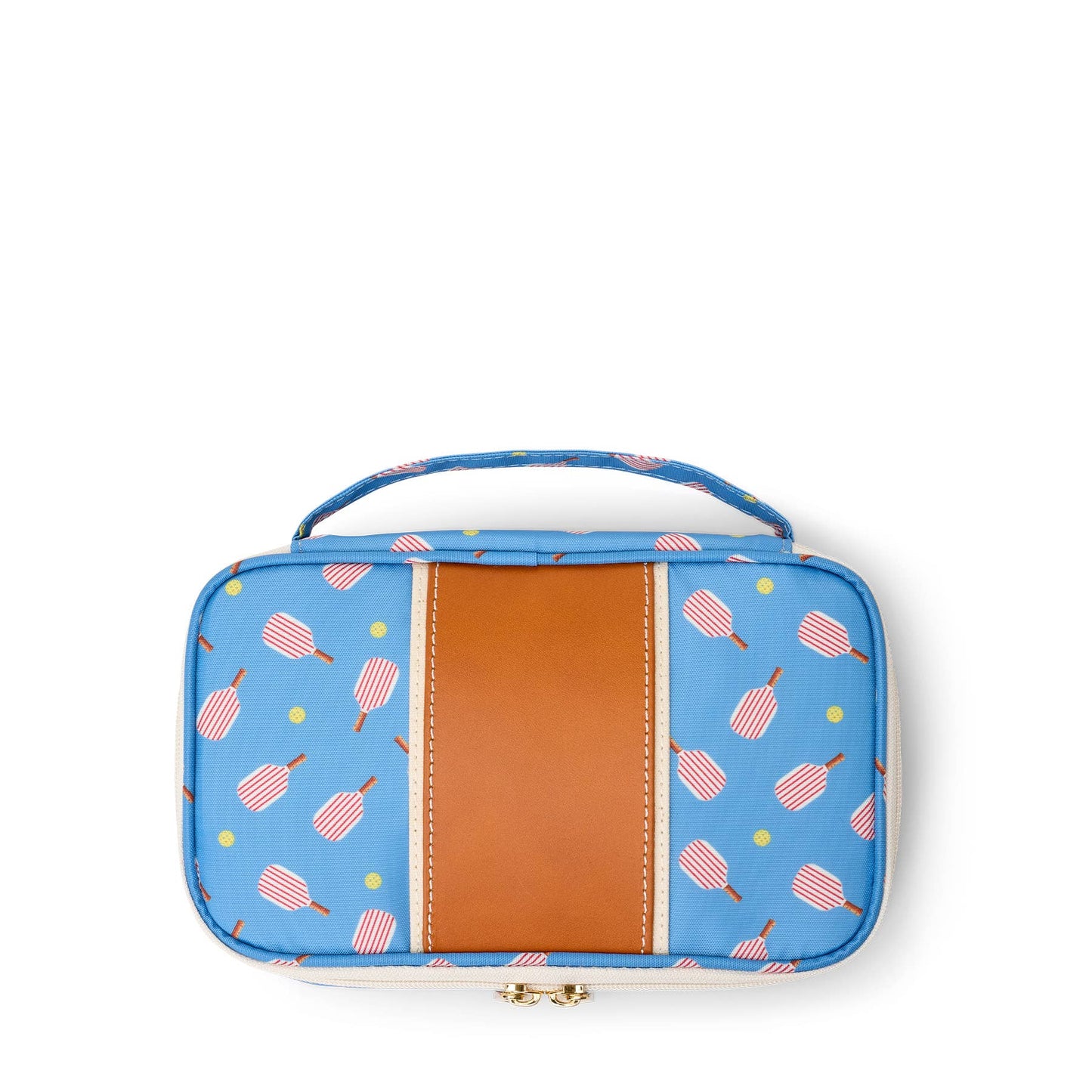 "Megan" Nylon and Leather Makeup Case (Personalizable)