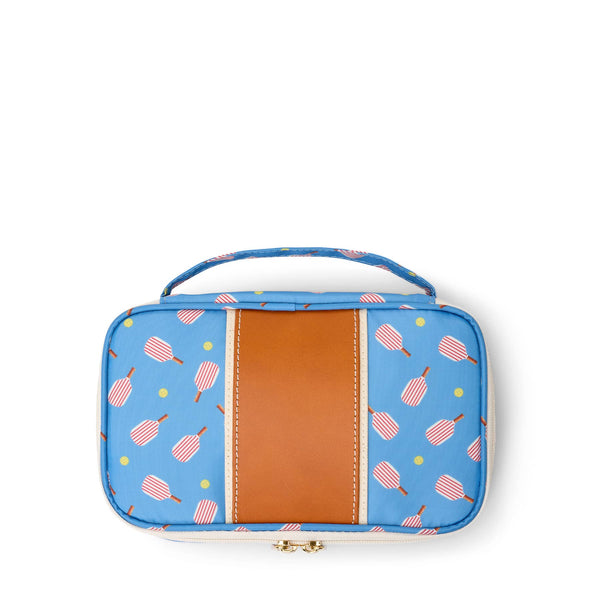 "Megan" Nylon and Leather Makeup Case (Personalizable)