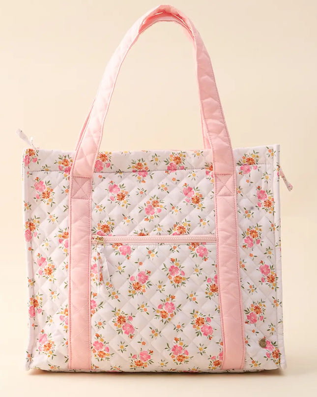 The Everyday Quilted Tote Bag– Endless Daydream Cream