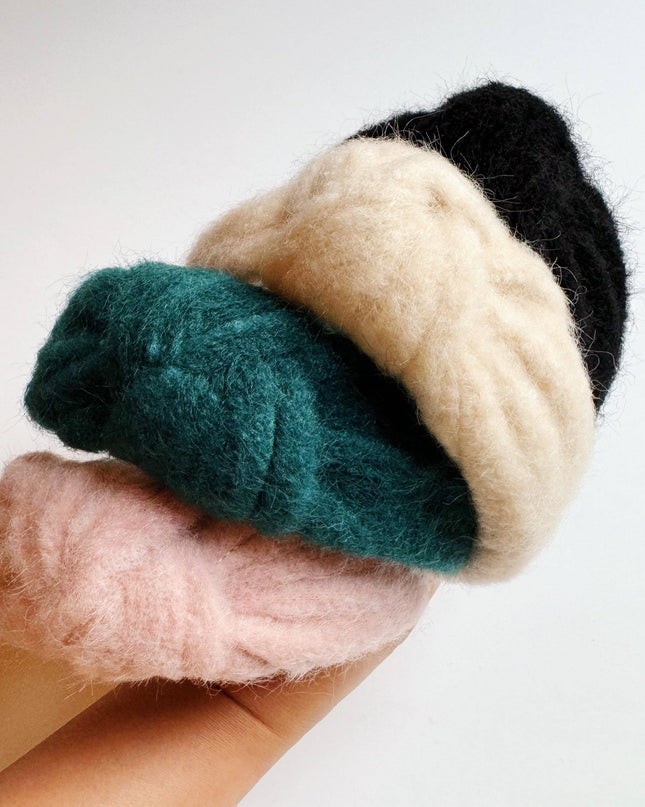 Cozy Fuzzy Cloud Knotted Headband