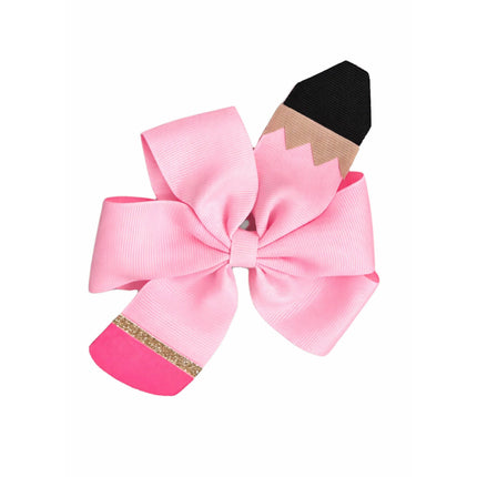 Pencil Back-to-School Hair Bow