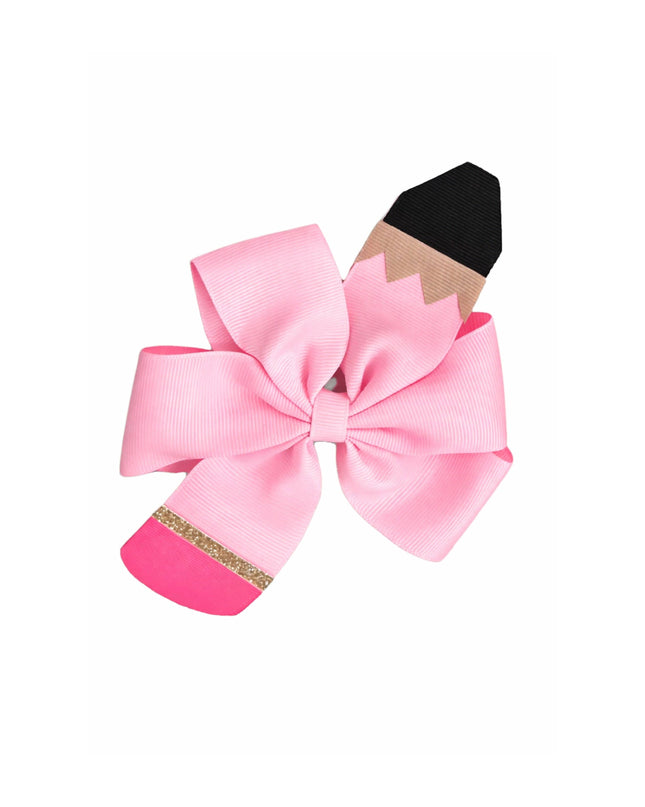 Pencil Back-to-School Hair Bow