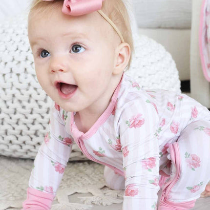 Rosy & Cozy Convertible Zip Romper