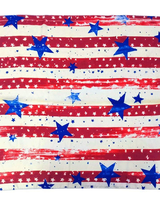 Vintage Star Print Square Scarf