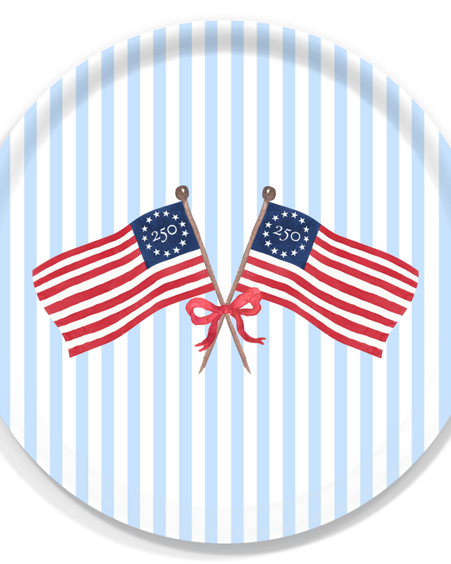 Freedom250® American Flag Patriotic Serving Tray: 3 Sizes