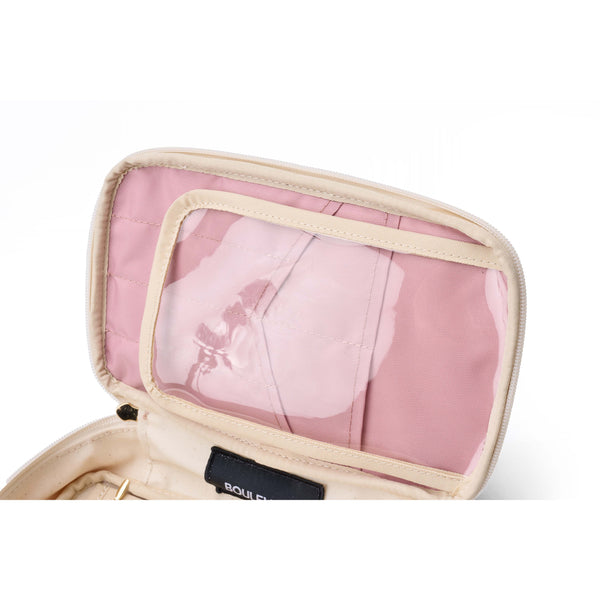 "Megan" Nylon and Leather Makeup Case (Personalizable)