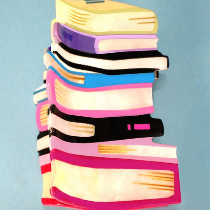 BOOK STACK SCHOOL HAIR CLAW CLIPS | 40H857