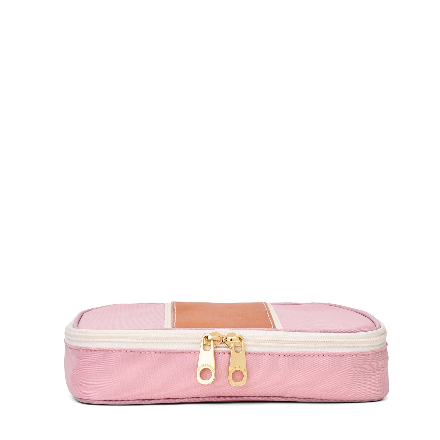"Megan" Nylon and Leather Makeup Case (Personalizable)
