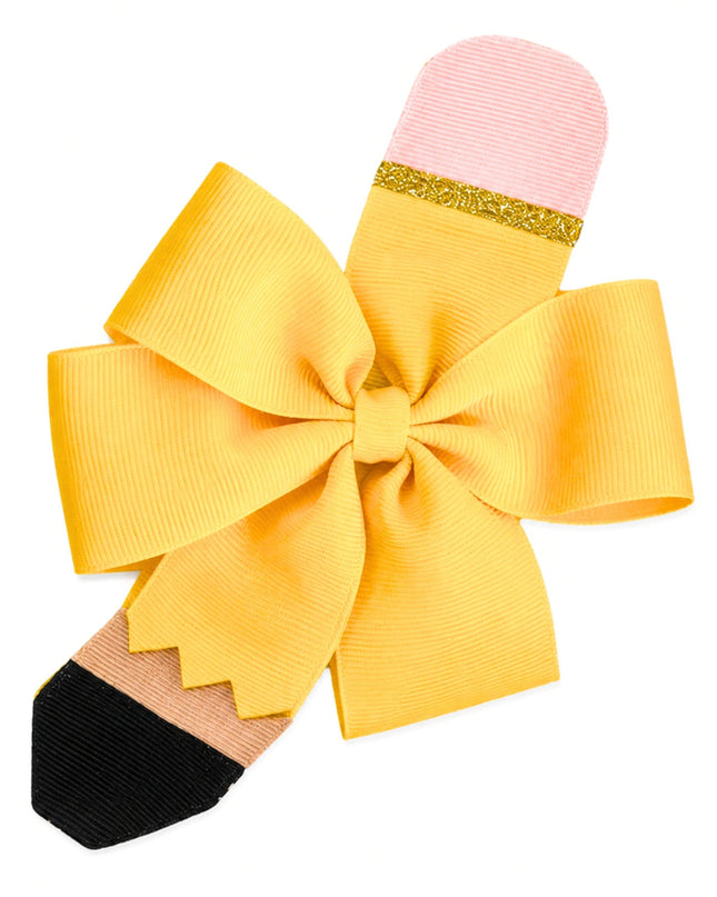 Pencil Back-to-School Hair Bow