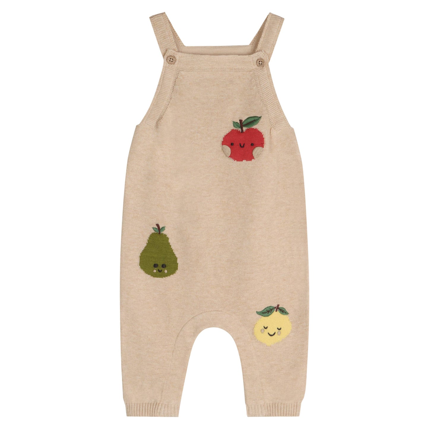 Happy Fruits Embroidered Baby Overall Set (Organic Cotton)