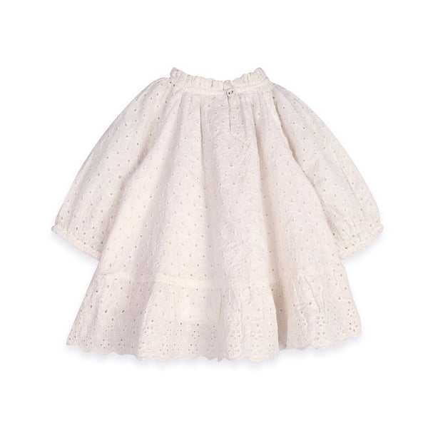 Solene Schiffli Lace Baby Dress & Bloomer