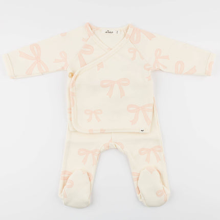 Big Bows Pink Kimono Set