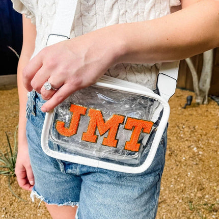 Personalized Game Day Clear Crossbody Bag