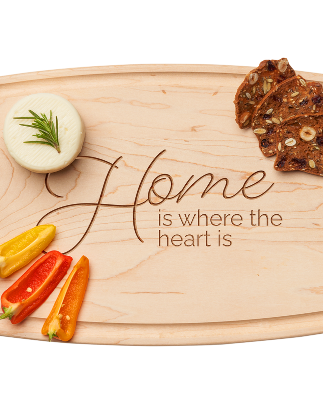 Arched Artisan Maple Board | Home Is Where The Heart Is