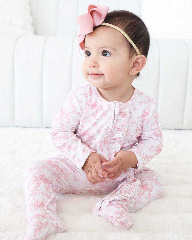 Fancy Frills Ruffle Zipper Footie