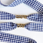 Navy Gingham Set
