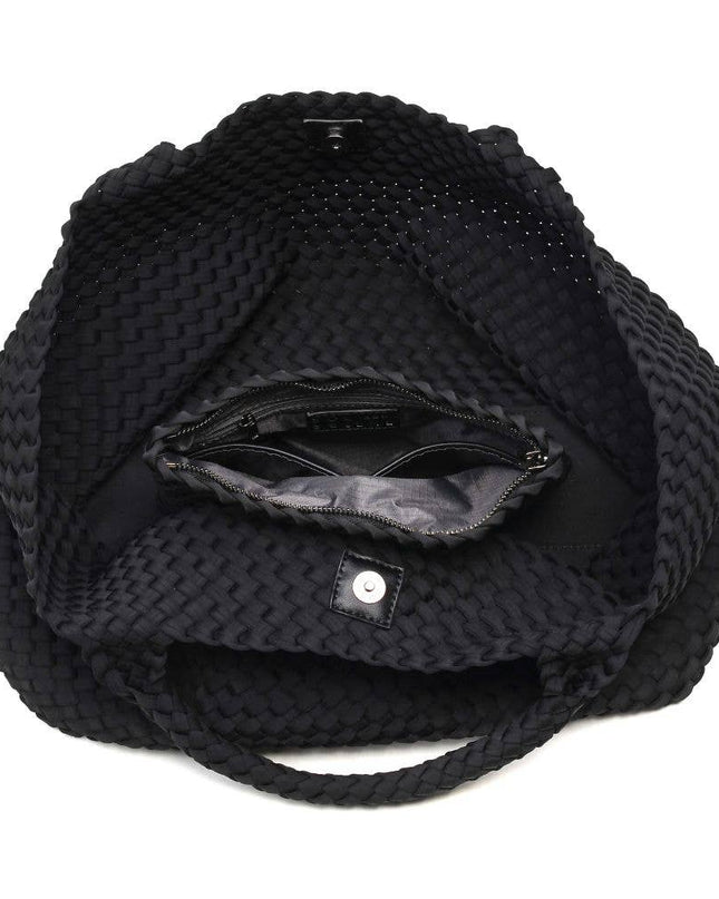 Sky's The Limit - Large Woven Neoprene Tote-Olive Color