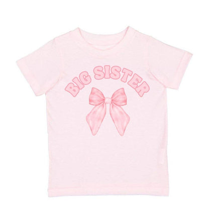 Big Sister Bow Short Sleeve T-Shirt - Kids Clothing - Family