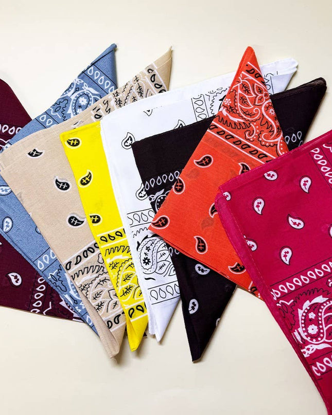 Cotton Paisley Bandanas