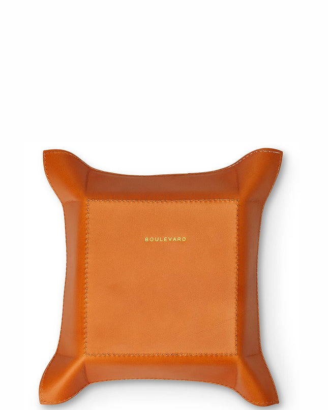 "Perry" Leather Valet Tray (Personalizable)