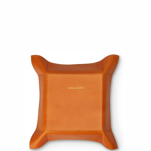 "Perry" Leather Valet Tray (Personalizable)