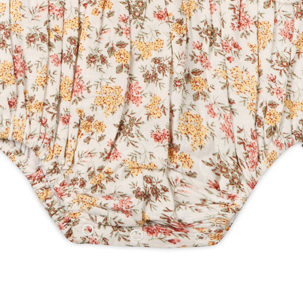 Florecita Floral Baby Romper & Headband Set