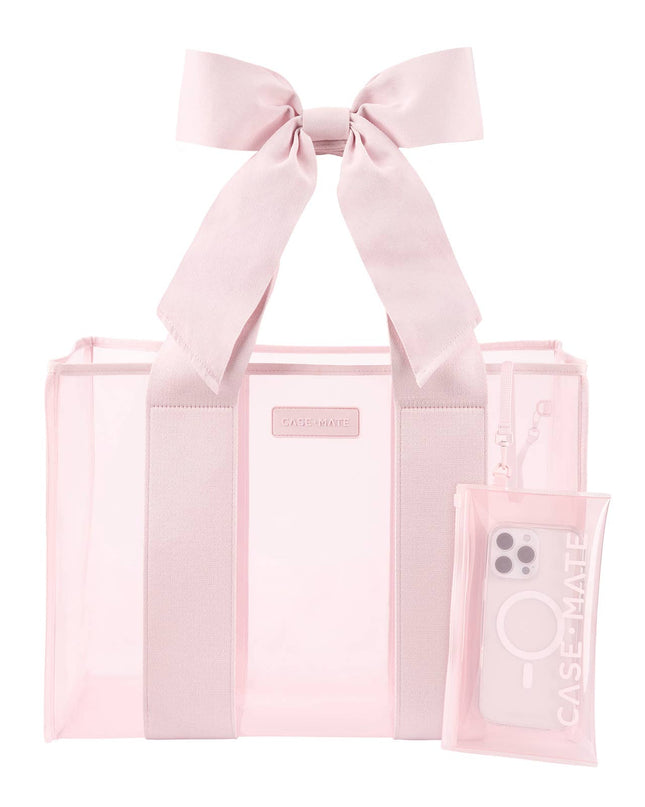 Ballet Pink Bow Jelly Tote Bag