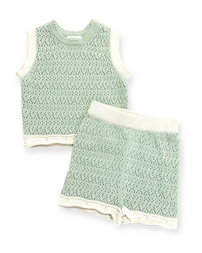 Poppy Textured Baby Tank & Shorts Set (Organic)